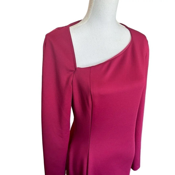 BLACK Halo Akasha Gown Asymmetrical Neckline - Picture 6 of 10